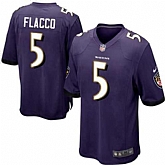 Nike Men & Women & Youth Ravens #5 Joe Flacco Purple Team Color Game Jersey,baseball caps,new era cap wholesale,wholesale hats